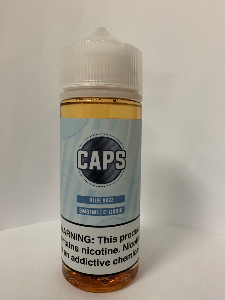Caps Blue Razz e-liquid