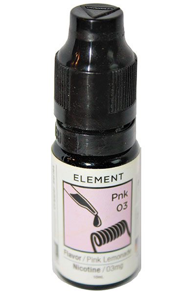 Element Pink e-liquid bottle